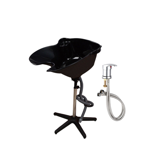 Kit de Lavadero Lavapelo Portátil para Peluquería + llave Monomando