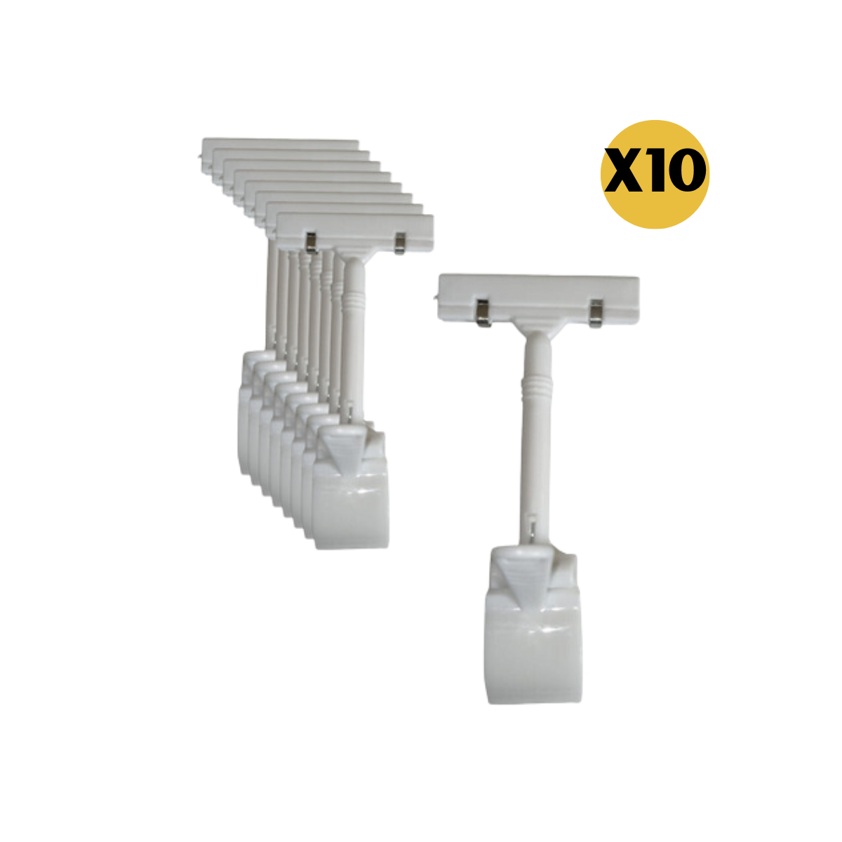 Pinzas Porta Precios de Plástico Resistente