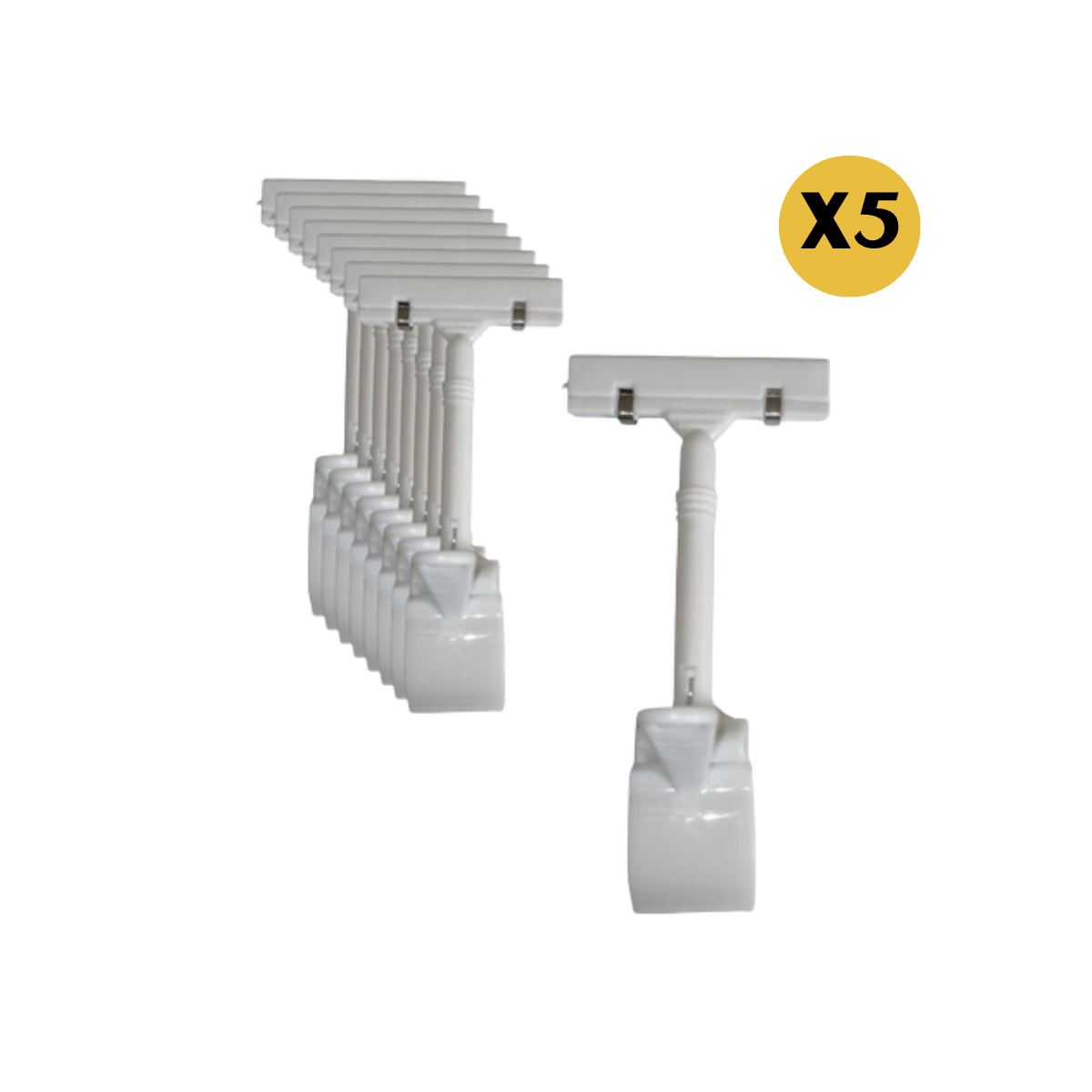 Pinzas Porta Precios de Plástico Resistente