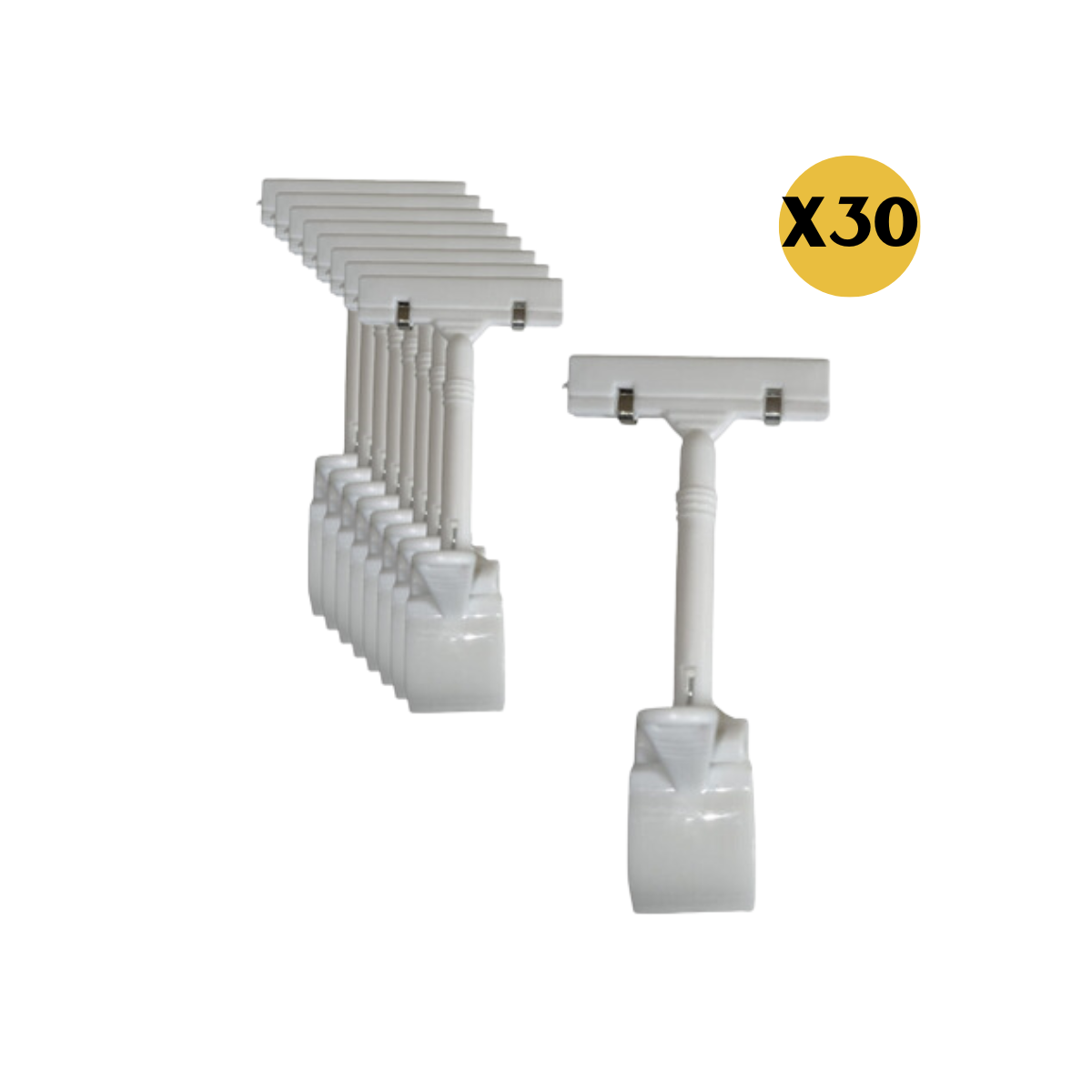 Pinzas Porta Precios de Plástico Resistente