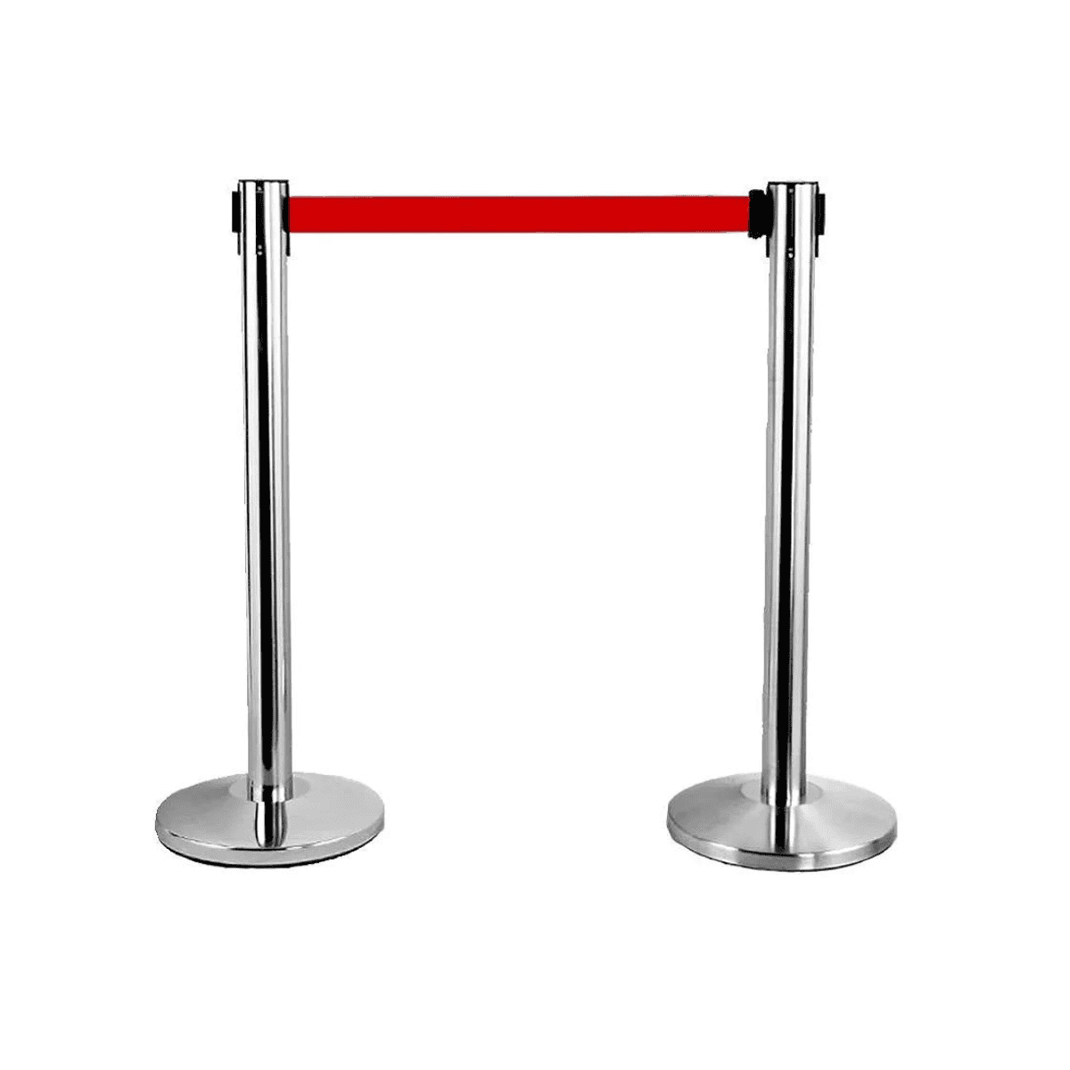 Poste Separador de Filas/ Público de Acero Inoxidable (2 unds)