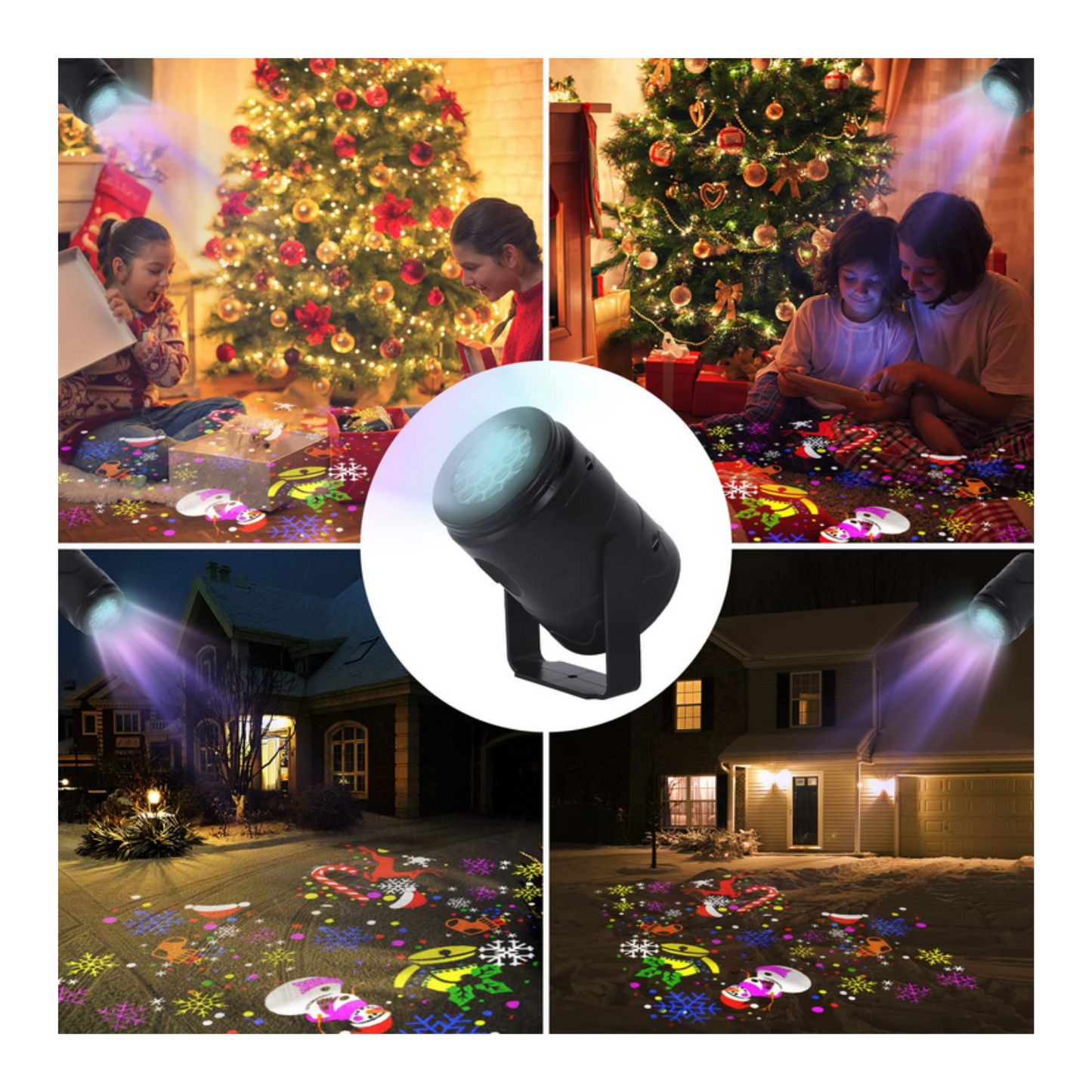 Proyector Led Luces Figuras Navideñas