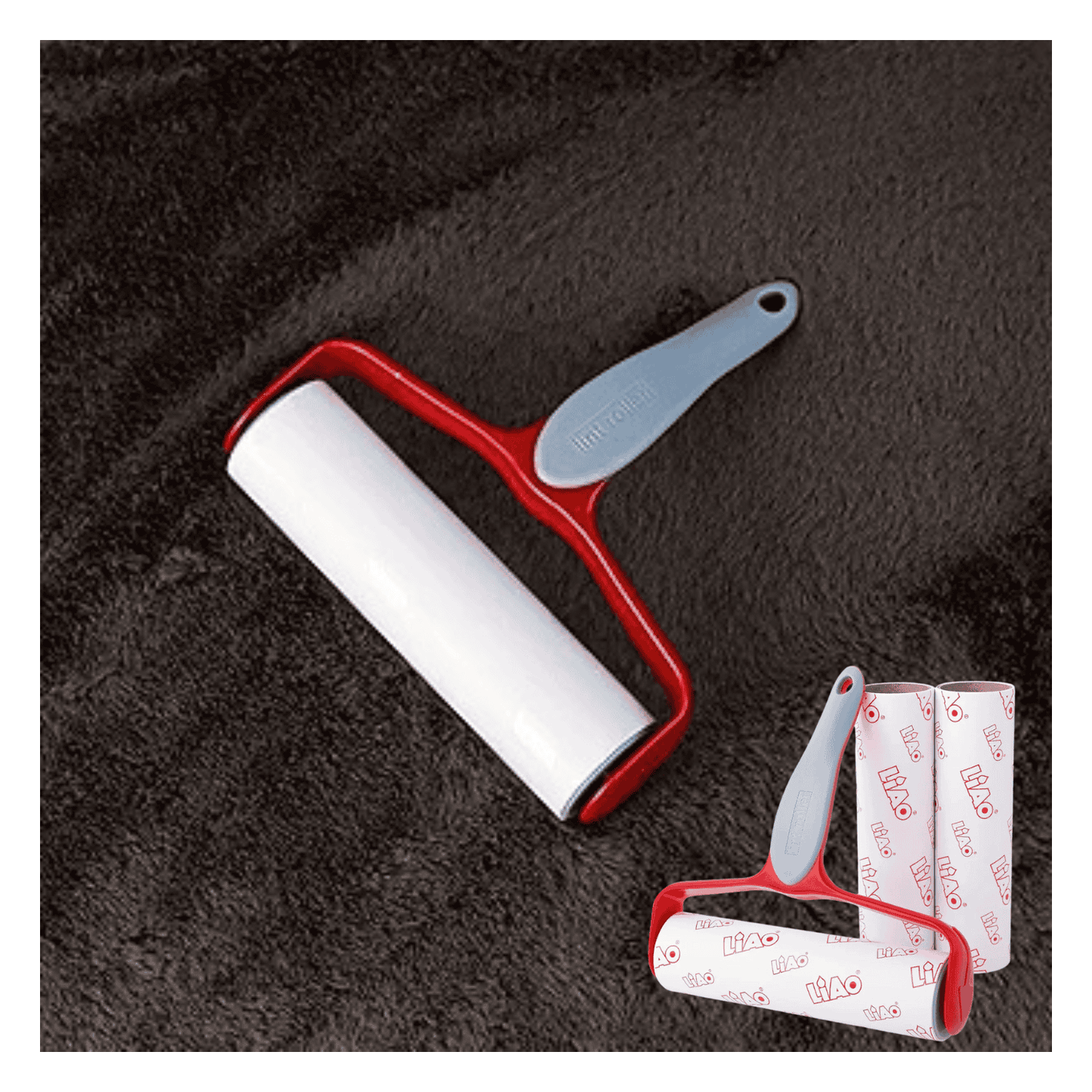 Rodillo Removedor Quitapelusa con 3 Repuestos Adicionales 18.5x18.5cm