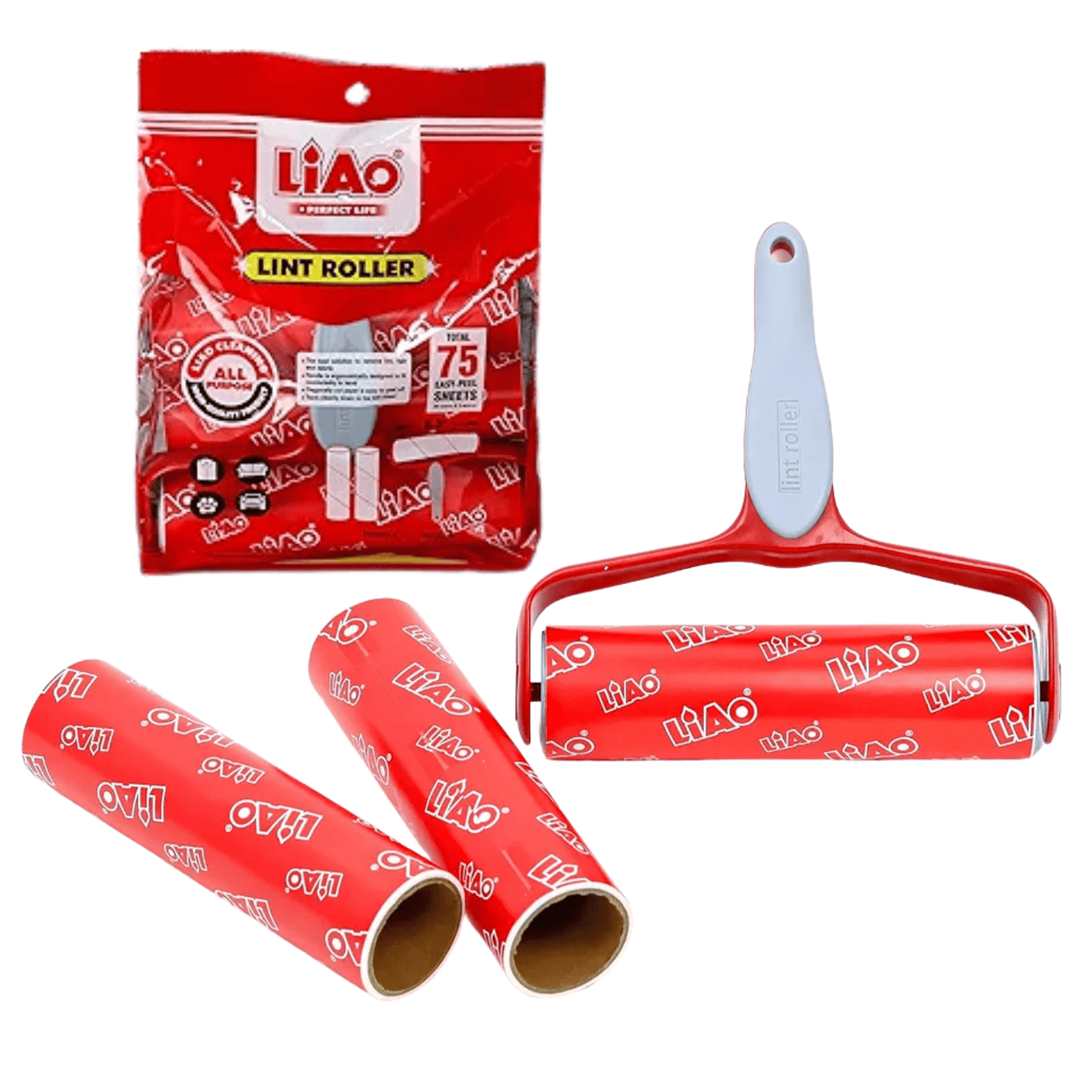 Rodillo Removedor Quitapelusa con 3 Repuestos Adicionales 18.5x18.5cm