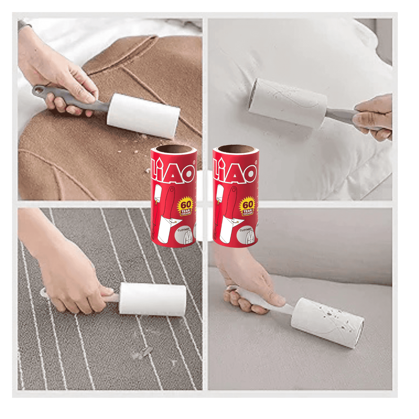 Recambio Repuesto de Rodillo Quita Pelusas 2 rollos