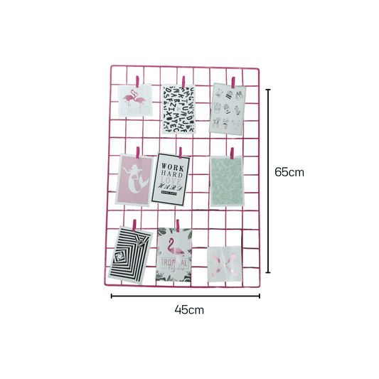 Rejilla Malla para Decoracion Multiuso de Metal Rosado