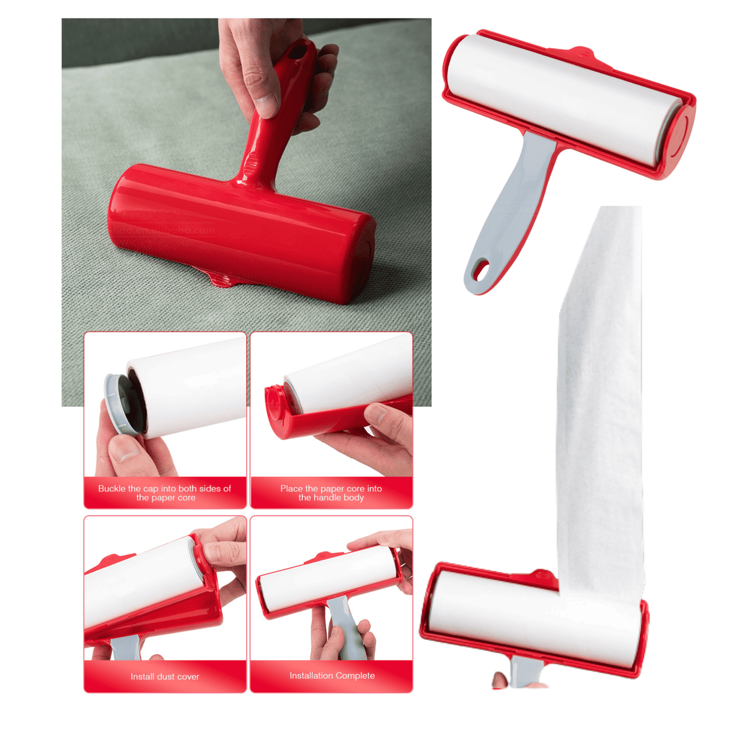 Rodillo Removedor de Pelusas con Cabezal 18.5cm