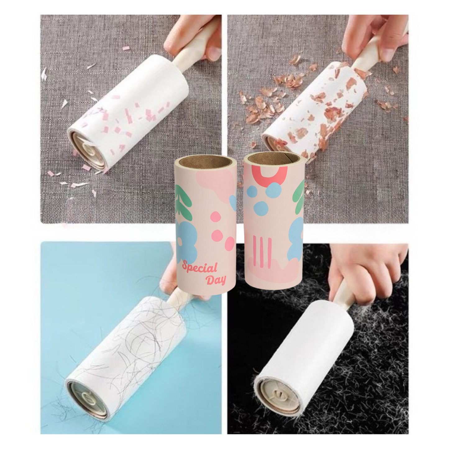 Repuestos Quitapelusa Removedor Saca Pelos Adhesivo 2Piezas