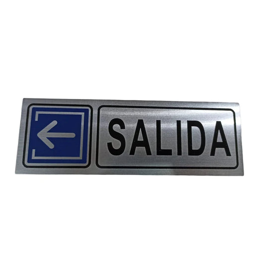 Señalitica Letrero Salida Autoadhesivo