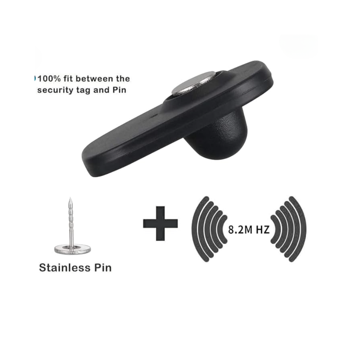Alarma Sensor de seguridad Con Pin para Ropa Am 58khz