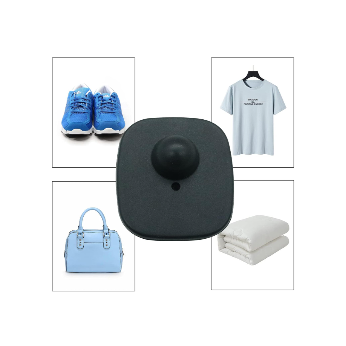 Alarma Sensor de seguridad Con Pin para Ropa Am 58khz