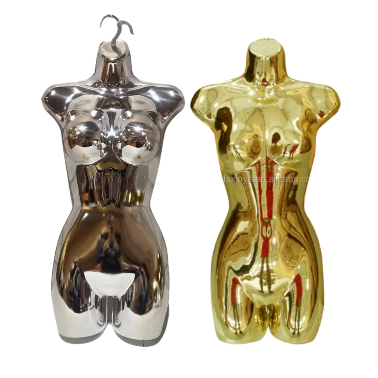 Torso colgador Dorado Plastico Dama Con gancho
