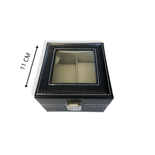 Caja Organizadora Estuche para 2 Relojes Ecocuero