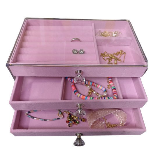 Joyero caja organizador joyas Portatil 3 niveles