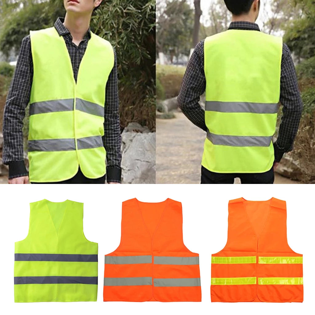 Chaleco Reflectante De Seguridad Amarillo Alta Visibilidad