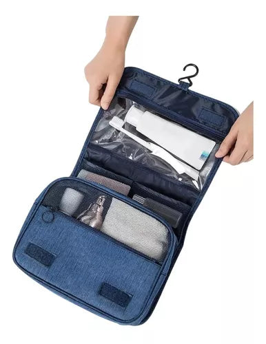 Neceser Bolsa De Viaje para Cosméticos Maquillaje material Impermeable color Azul Venzhop