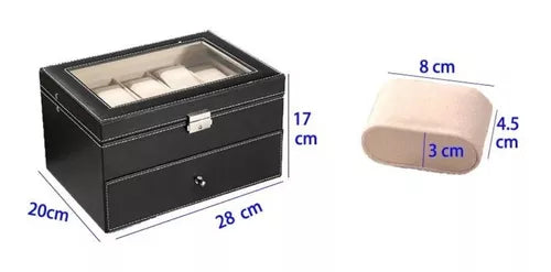 Caja Organizadora Exhibidor De 20 Relojes O Pulseras Venzhop