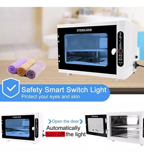 Esterilizador Uv Profesional 8litros para Toallas de Manicure pedicure y barberia