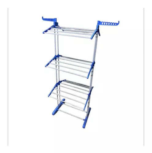 Tendedero de Ropa Perchero Plegable Colgador 3 Niveles