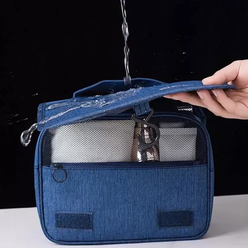 Neceser Bolsa De Viaje para Cosméticos Maquillaje material Impermeable color Azul Venzhop