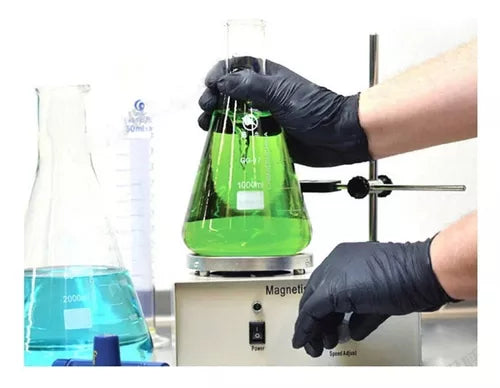 Guantes Goma De Nitrilo Sin Polvo 50 unidades Talla M