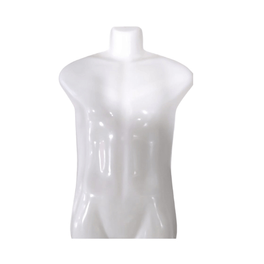 Torso Colgador Para Poleras de Hombre Blanco con gancho