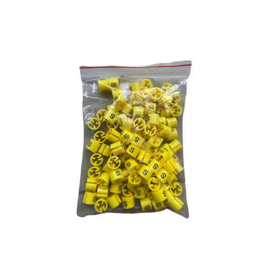 Pack 100 Marca Tallas Para Colgadores De Ropa Talla S