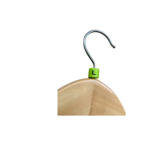 Pack 100 Marca Tallas Para Colgadores De Ropa Talla L