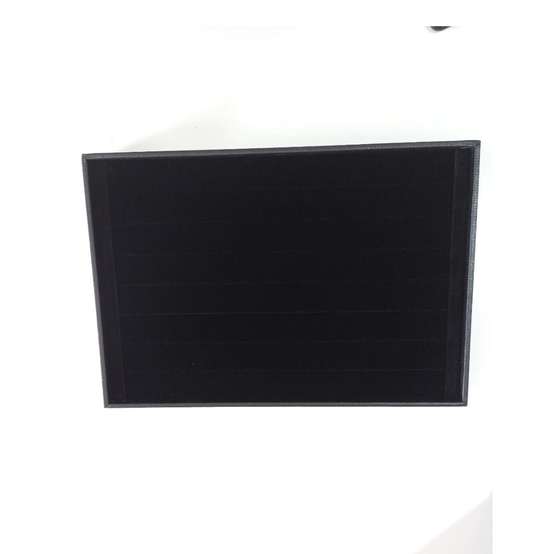 Caja Exhibidora De Anillos Terciopelo Negro