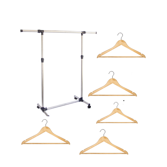 Perchero Colgador de ropa Exhibidor Más 5 Colgadores Regalo