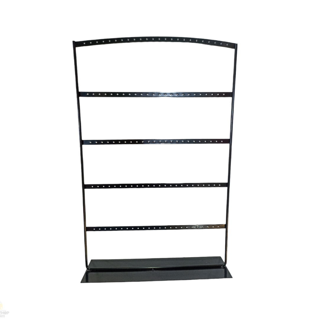 Exhibidor Grande De Metal Negro Para 60 Pares De Aros
