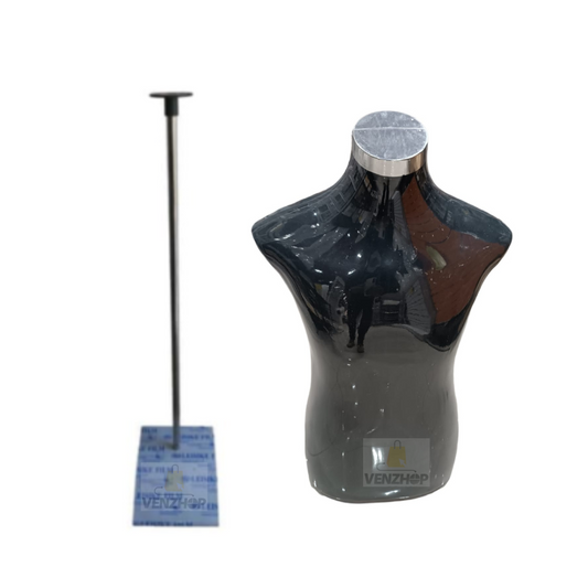 Torso Maniquí negro Hombre Caballero Con Pedestal