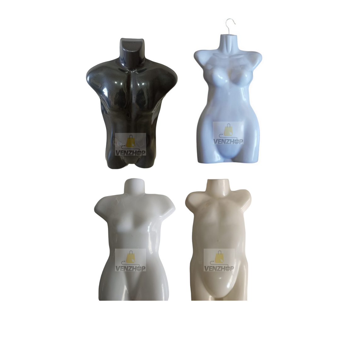 Pack 4 Torso Colgador Mujer, Hombre, Niño, Niña Polera Venzhop