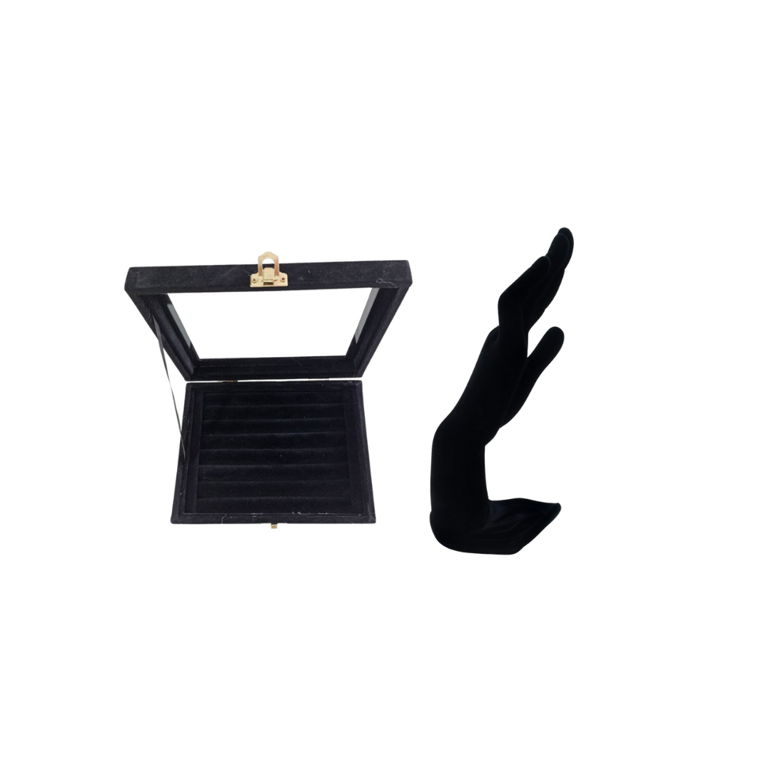 Pack Exhibidores De Anillos, terciopelo Venzhop