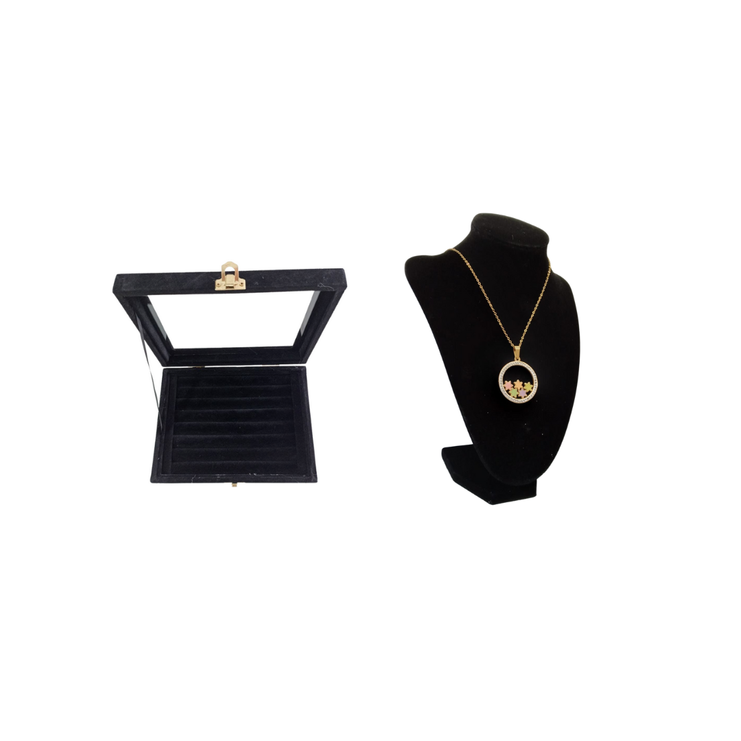 Kit Exhibidor De Collar + Anillos Para Tienda Venzhop