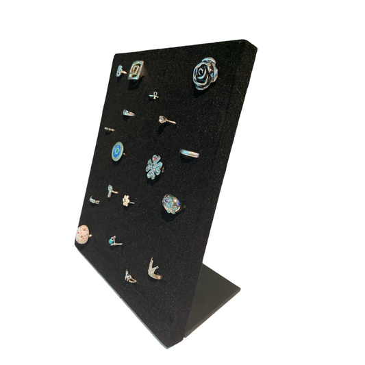 Exhibidor Organizador De Terciopelo Para 50 Anillos