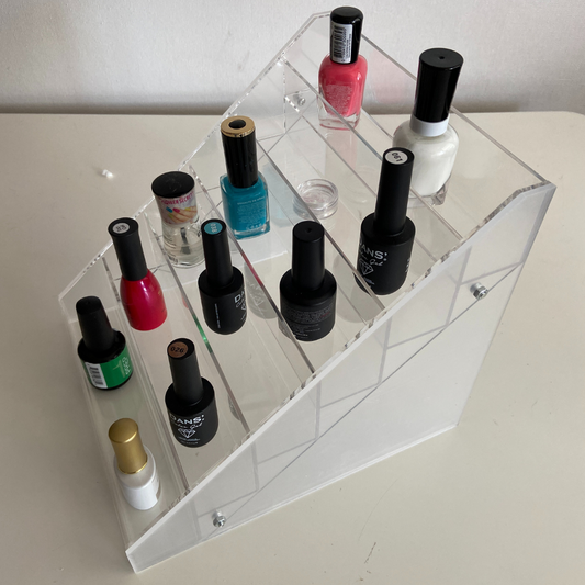 Repisa Exhibidora organizadora Para 36 Esmaltes Acrílico Resistente Venzhop
