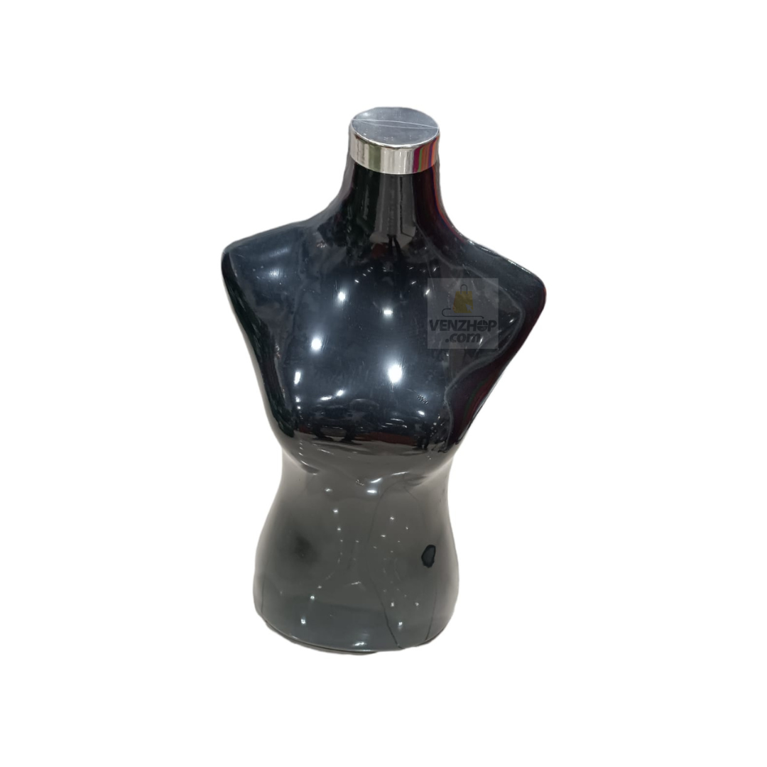 Torso De Maniquí De Dama Negro Para Exhibir Prendas