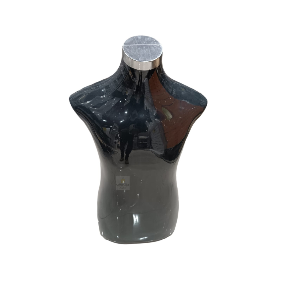 Torso Maniqui Negro Para Poleras De Caballeros