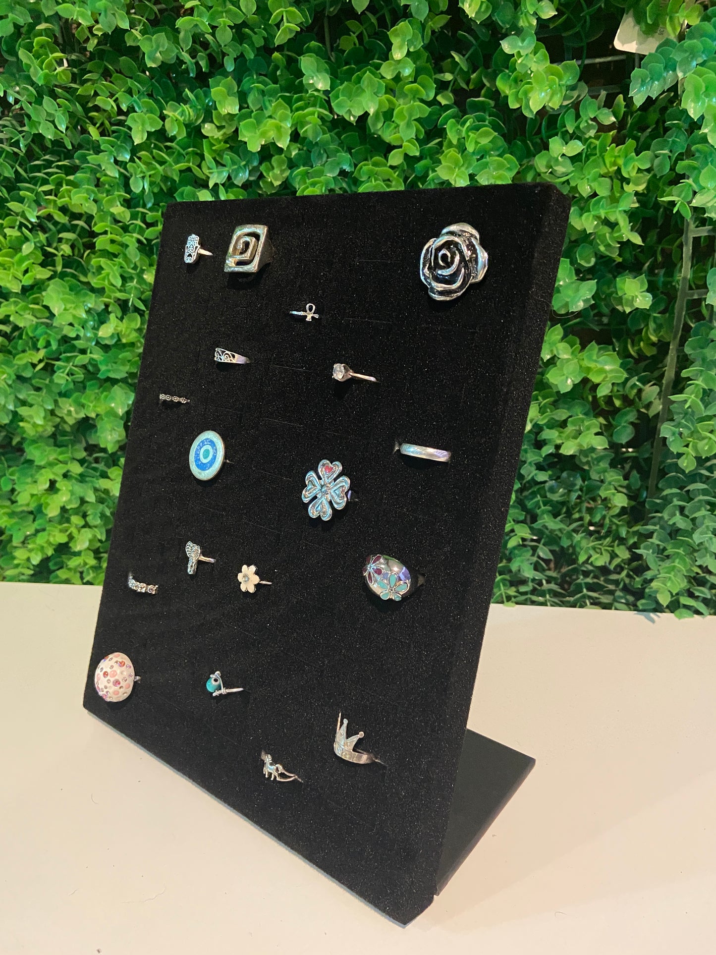 Exhibidor Organizador De Terciopelo Para 50 Anillos Venzhop