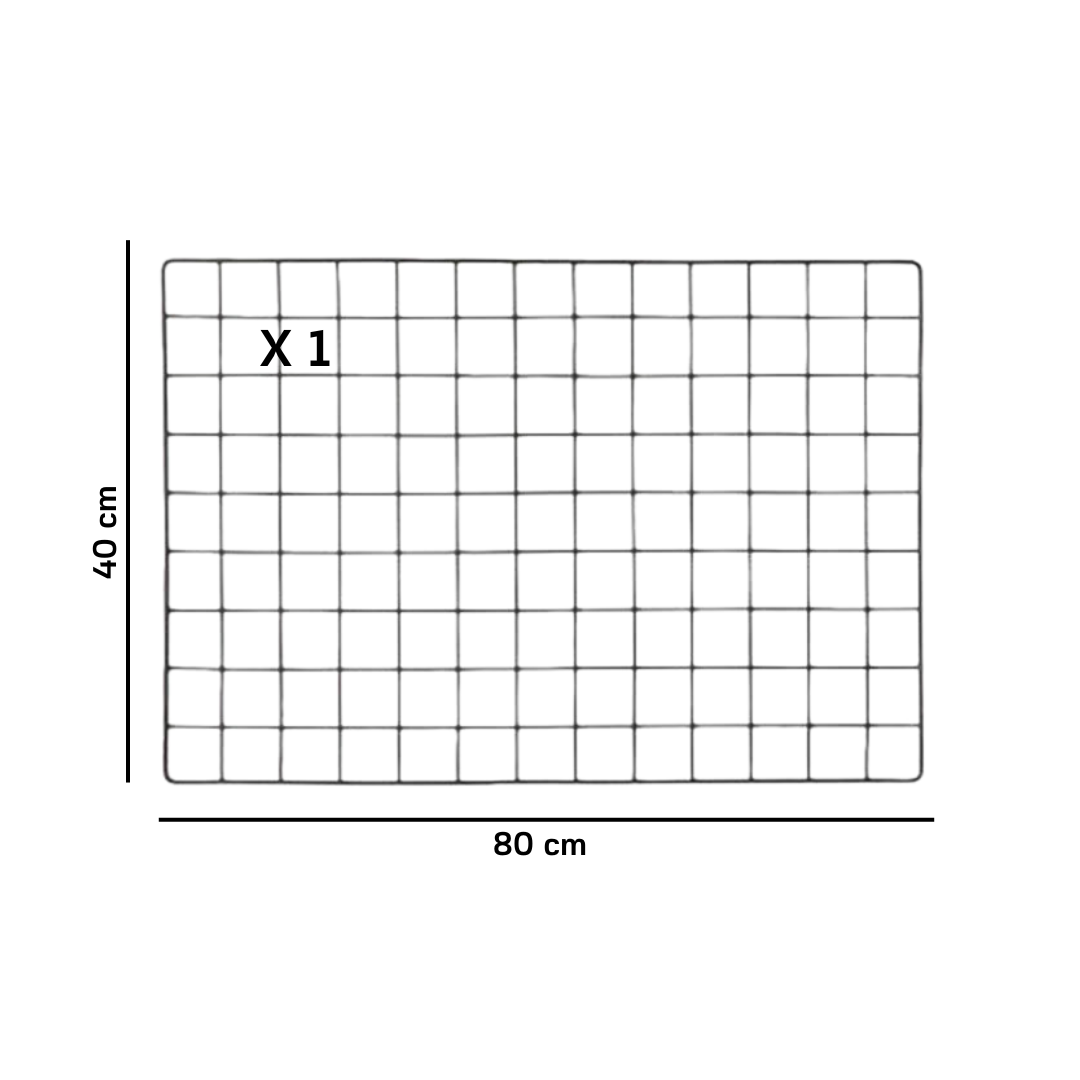 Malla O Rejillla 80cm x40cm Para Colgar Ganchos Feria Venzhop