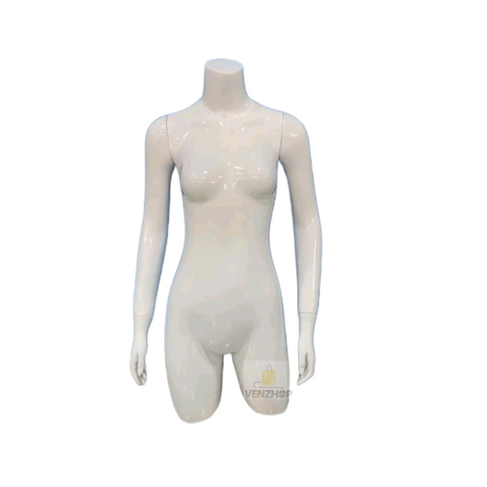 Maniquí Mujer / Dama Blanco Elegante Piernas Corta