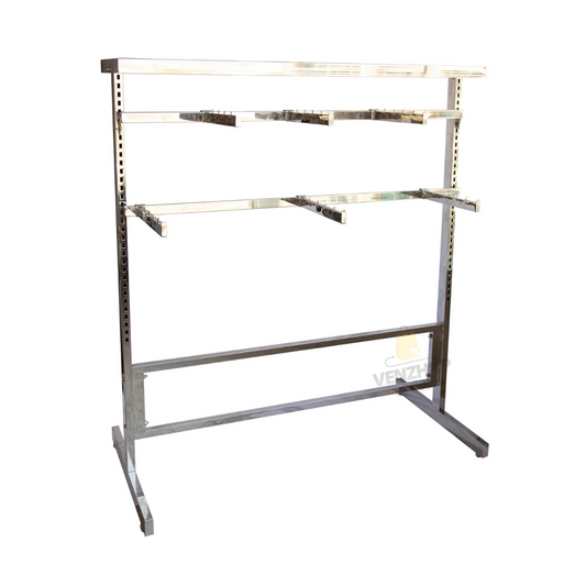 Perchero De Metal Exhibidor Con Barras Y Soportes Ajustable