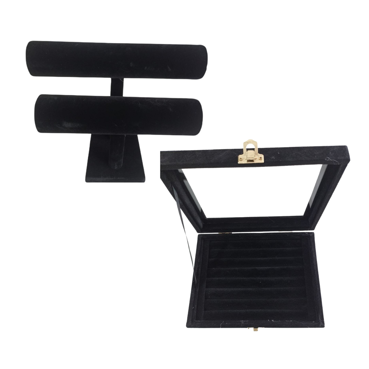 Pack Exhibidores De Anillos Y Pulceras/reloj 2 Nivel Venzhop