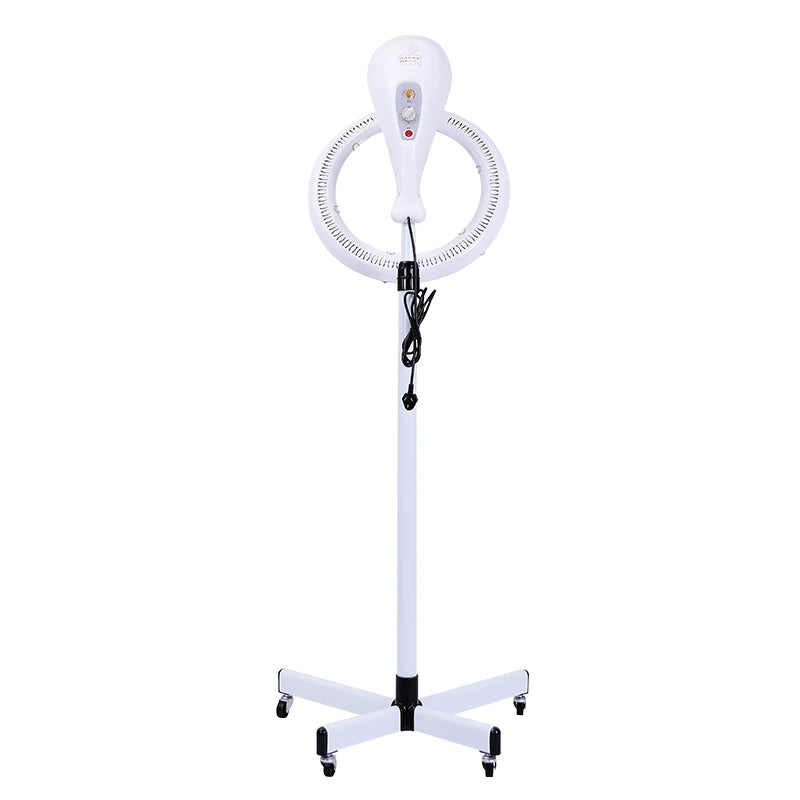 Climazón profesional Peluquería Blanco Pedestal Con Ruedas