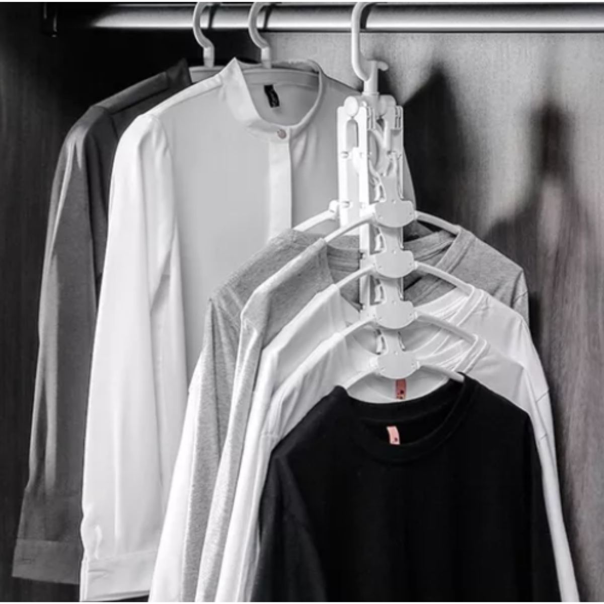 Colgadores Mágicos Plegables Polera Plástico 5 En 1