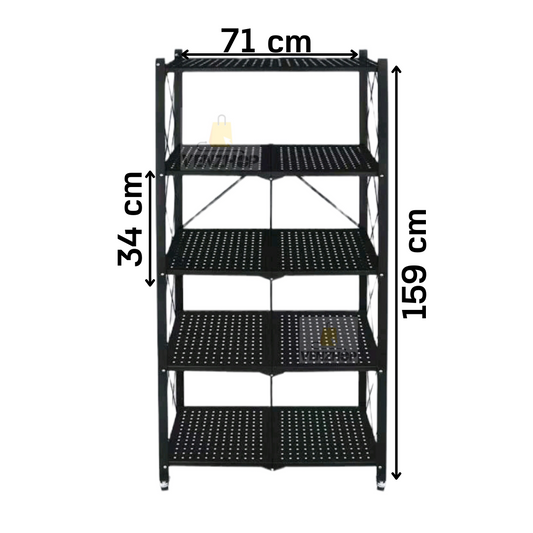Estante Exhibidor 5 Niveles plegable Con Ruedas Estante