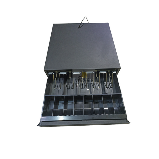 Gaveta Dinero Registradora Metalica 5 Billetes 8 Monedas