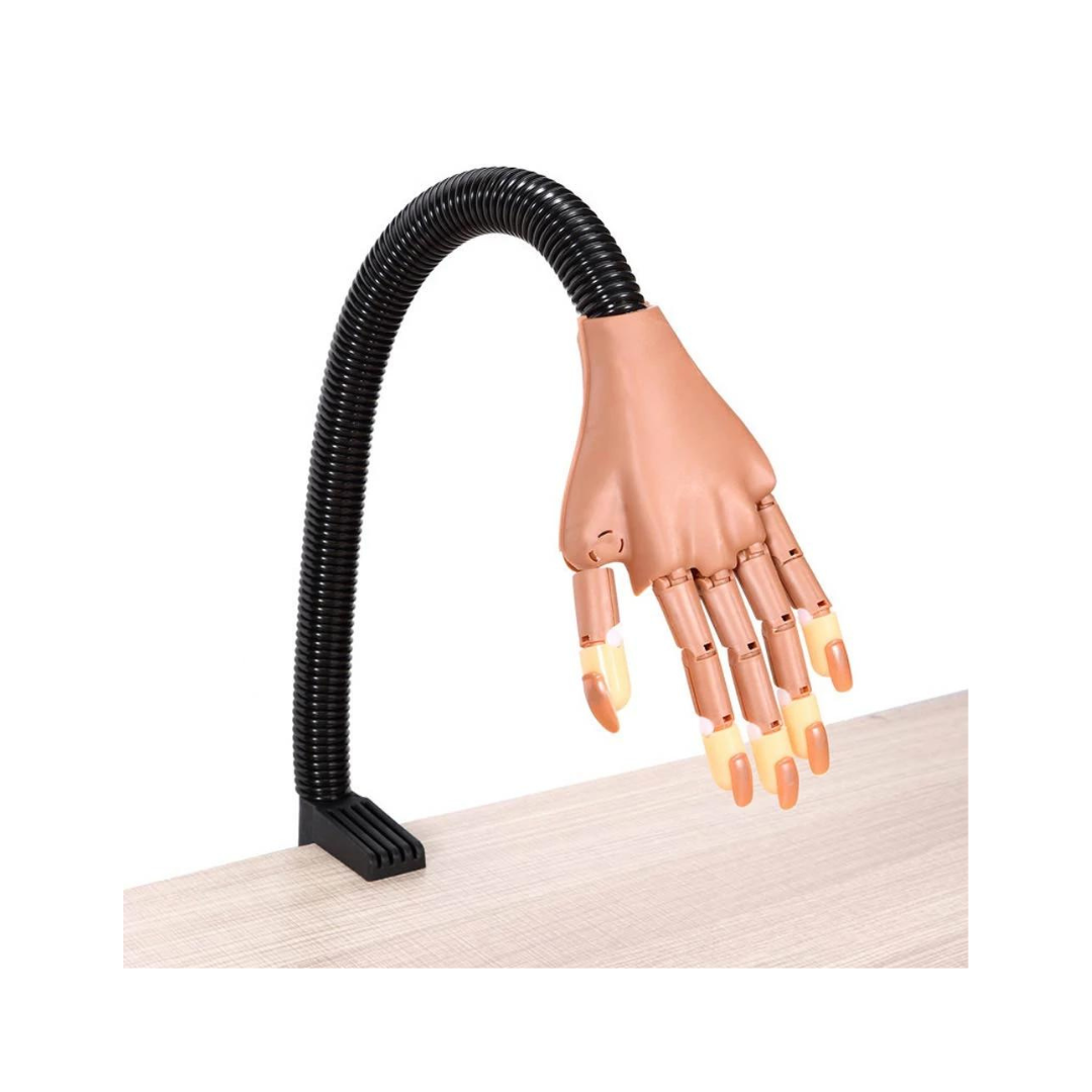 Mano práctica + 100 uñas repuesto manicure articulada