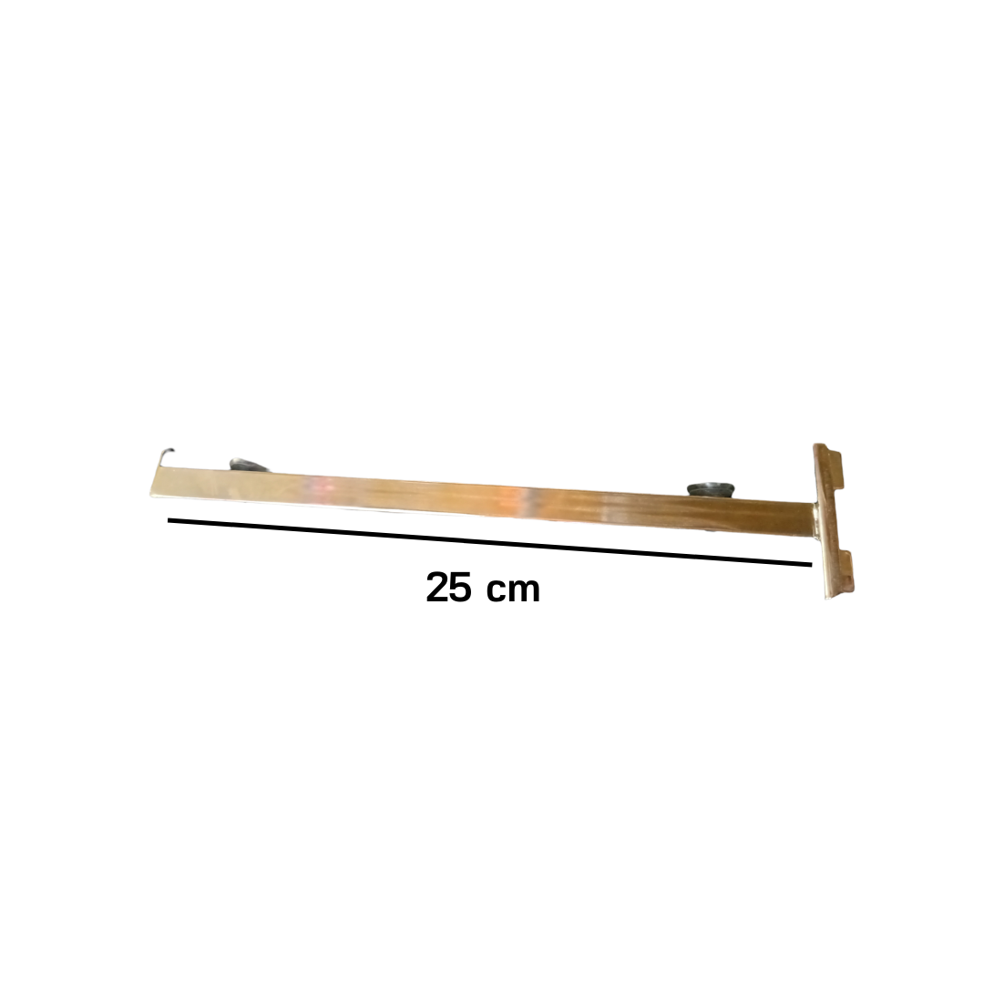 Soporte Para Riel 25 cm Repisa Vidrio